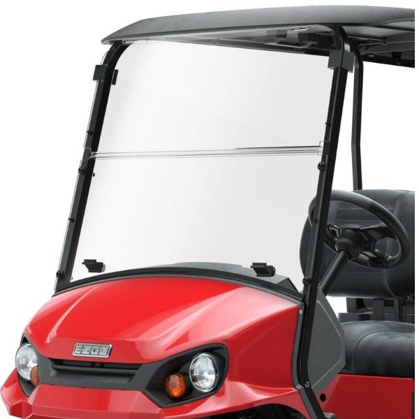 OEM EZGO/Cushman Golf Cart Windshield- Clear- Genuine E-Z-GO Part #10011017 - For Sale at Larrysgolfcarts