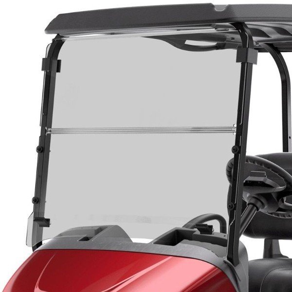 OEM EZGO RXV Tinted Split Windshield Kit (54″ Blow-Molded Roof)- Genuine EZGO Part #10020147 - For Sale at Larrysgolfcarts