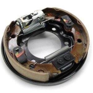 OEM EZGO Golf Cart Rear Brake Drum Shoe Assembly RH Side- 2009-2025 Cable Brake Models- Genuine EZGO Part #612189 - For Sale at Larrysgolfcarts