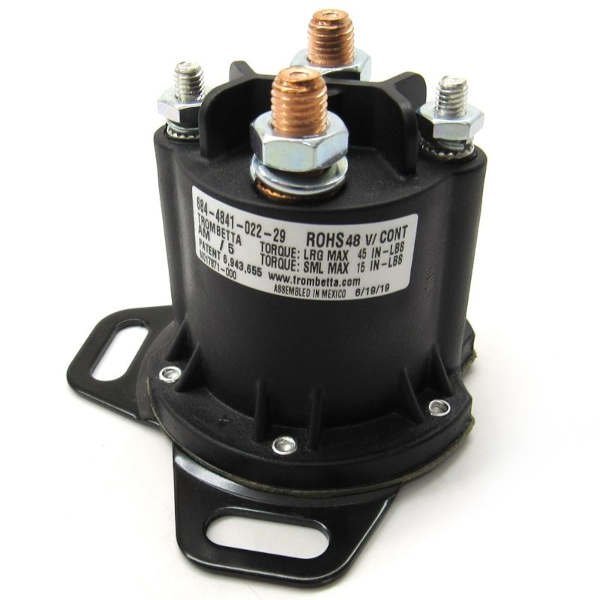 OEM EZGO RXV Golf Cart Solenoid 48V 2016-2022- Genuine EZGO Part #649240 - For Sale at Larrysgolfcarts