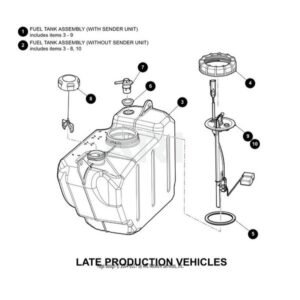 OEM EZGO Golf Cart Fuel Pickup Sender Without Sender- Genuine E-Z-GO Part #656135 - For Sale at Larrysgolfcarts