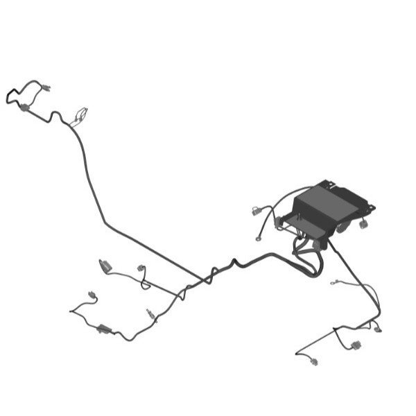 OEM EZGO RXV Golf Cart Electric Harness with Heavy Duty Solenoid- Genuine EZGO Part #671736 - For Sale at Larrysgolfcarts