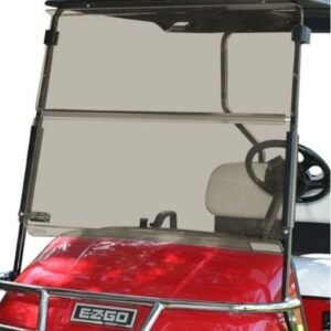 EZGO TXT 3/4″ Tinted Fold-Down Windshield - For Sale at Larrysgolfcarts