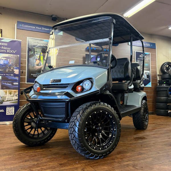2026 E-Z-GO Liberty X Elite 2.2 Lifted • Lithium • Ocean Grey • Street-Ready and American-Built - For Sale at Larrysgolfcarts