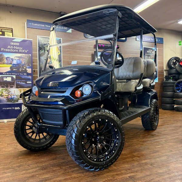 2026 E-Z-GO Liberty X Elite 2.2 Lifted • Lithium • Patriot Blue • Street-Ready and American-Built - For Sale at Larrysgolfcarts