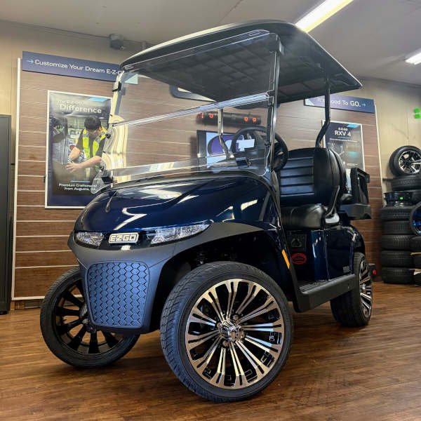 2026 E-Z-GO RXV 4 Touring S ELiTE 2.2 • Lithium • Patriot Blue • American-Built • Street-Ready - For Sale at Larrysgolfcarts