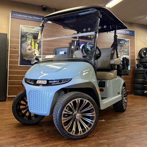 2026 E-Z-GO RXV 4 STL ELiTE 2.2 • Lithium • Ocean Grey Phantom • American-Built • Street-Ready - For Sale at Larrysgolfcarts