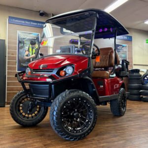 2026 E-Z-GO Express 4 Summit XTL • Gas • Inferno Red • Street-Ready and American-Built - For Sale at Larrysgolfcarts
