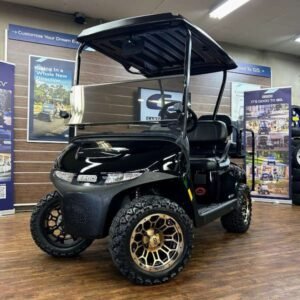 2026 E-Z-GO RXV Valor• Gas • Black • Street-Ready and American-Built - For Sale at Larrysgolfcarts