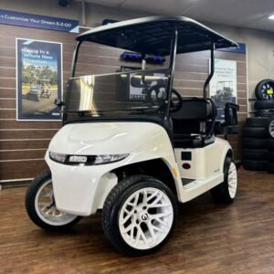 2026 E-Z-GO RXV Valor4 • Gas • White Ghost • Street-Ready and American-Built - For Sale at Larrysgolfcarts