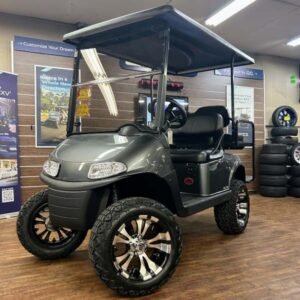 2019 E-Z-GO RXV Elite 2.2 Lifted • Lithium • Metallic Charcoal • Street-Ready and American-Built - For Sale at Larrysgolfcarts
