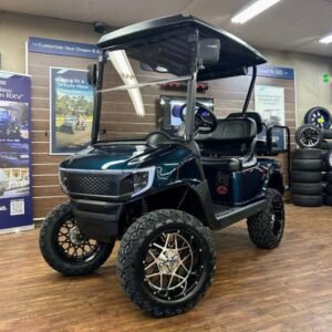 2021 E-Z-GO RXV Elite 2.2 Lifted • Lithium • Black Apex • Street-Ready and American-Built - For Sale at Larrysgolfcarts