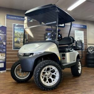2026 E-Z-GO RXV Valor Lifted • Gas • Platinum • Street-Ready and American-Built - For Sale at Larrysgolfcarts