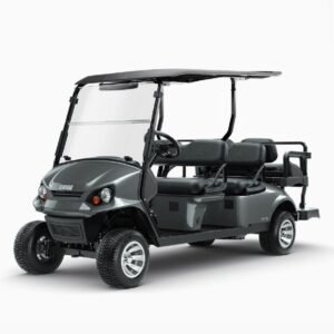 2026 E-Z-GO Express 6 • Touring • Gas • Metallic Charcoal • Street-Ready and American-Built - For Sale at Larrysgolfcarts