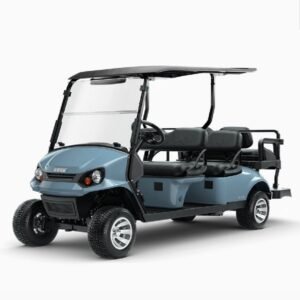2026 E-Z-GO Express 6 • Touring • Gas • Ocean Grey • Street-Ready and American-Built - For Sale at Larrysgolfcarts