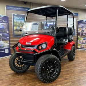 2026 E-Z-GO Liberty X Elite 2.2 Lifted • Lithium • Flame Red • Street-Ready and American-Built - For Sale at Larrysgolfcarts