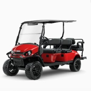 2026 E-Z-GO Express 6 Lifted • Summit • Gas • Flame Red • Street-Ready and American-Built - For Sale at Larrysgolfcarts
