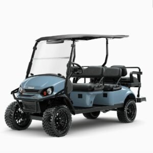 2026 E-Z-GO Express 6 Lifted • Summit • Gas • Ocean Grey • Street-Ready and American-Built - For Sale at Larrysgolfcarts