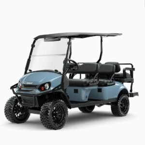 2026 E-Z-GO Express 6 Lifted • Summit • Gas • Ocean Grey • Street-Ready and American-Built - For Sale at Larrysgolfcarts