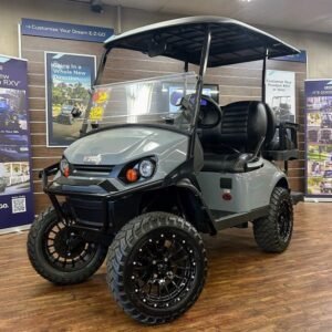 2026 E-Z-GO Express 4 Lifted • Gas • Slate • Street-Ready and American-Built - For Sale at Larrysgolfcarts
