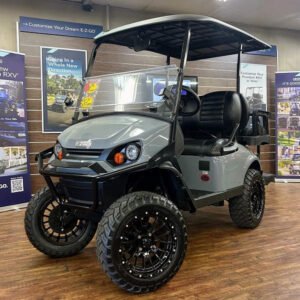 2026 E-Z-GO Express 4 Lifted • Gas • Slate • Street-Ready and American-Built - For Sale at Larrysgolfcarts