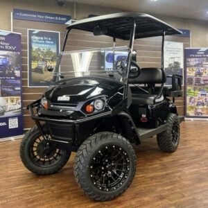 2026 E-Z-GO Express 4 Lifted • Gas • Black • Street-Ready and American-Built - For Sale at Larrysgolfcarts