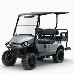2026 E-Z-GO Express 4 Lifted • Gas • Platinum • Street-Ready and American-Built - For Sale at Larrysgolfcarts