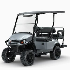 2026 E-Z-GO Express 4 Lifted • Gas • Platinum • Street-Ready and American-Built - For Sale at Larrysgolfcarts