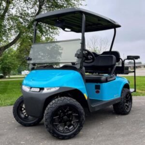 2027 E-Z-GO RXV Valor• Gas • Miami Blue • Street-Ready and American-Built - For Sale at Larrysgolfcarts