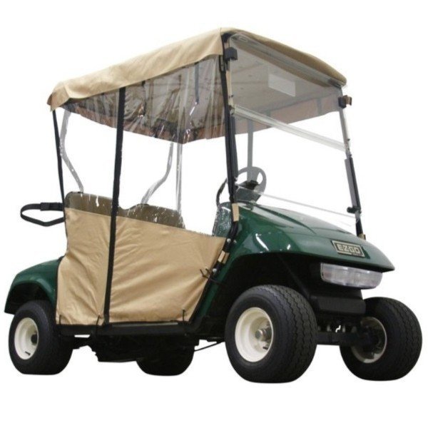 Pro-Fit Golf Cart TXT 2-Passenger Enclosure – Tan Part #PF11349 - For Sale at Larrysgolfcarts