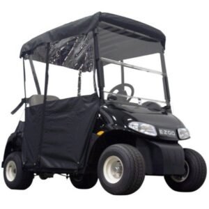 Pro-Fit Golf Cart RXV 2-Passenger Enclosure – Black Part #PF11352 - For Sale at Larrysgolfcarts