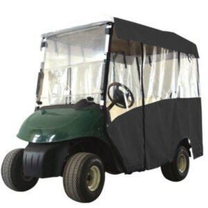 Pro-Fit Golf Cart RXV 4-Passenger Enclosure – Black Part #PF11555 - For Sale at Larrysgolfcarts