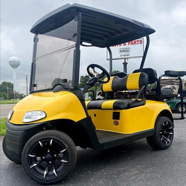 E-Z-GO Freedom RXV – Yellow Golf Cart - For Sale at Larrysgolfcarts