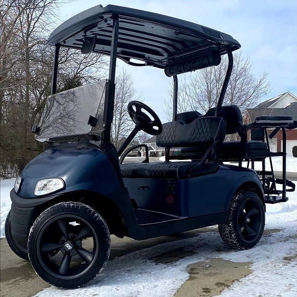 E-Z-GO Freedom RXV, Matte Navy Blue - For Sale at Larrysgolfcarts