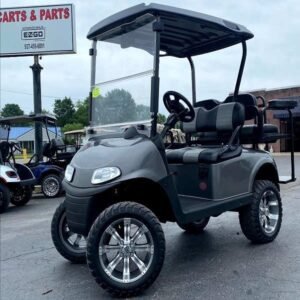 E-Z-GO Freedom RXV, Metallic Charcoal Lifted - For Sale at Larrysgolfcarts