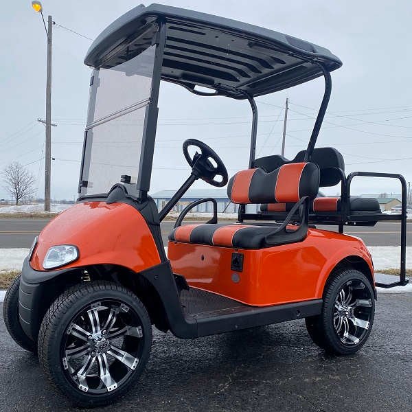 E-Z-GO Freedom RXV, Orange - For Sale at Larrysgolfcarts