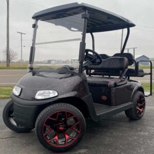 E-Z-GO Freedom RXV, Metallic Black Cherry - For Sale at Larrysgolfcarts