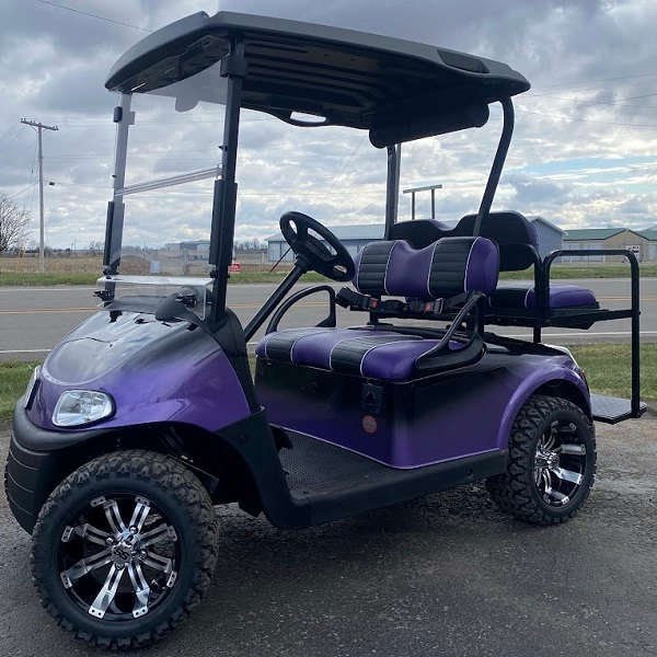 2019 E-Z-GO Freedom RXV 48V, Black/Purple Fade - For Sale at Larrysgolfcarts