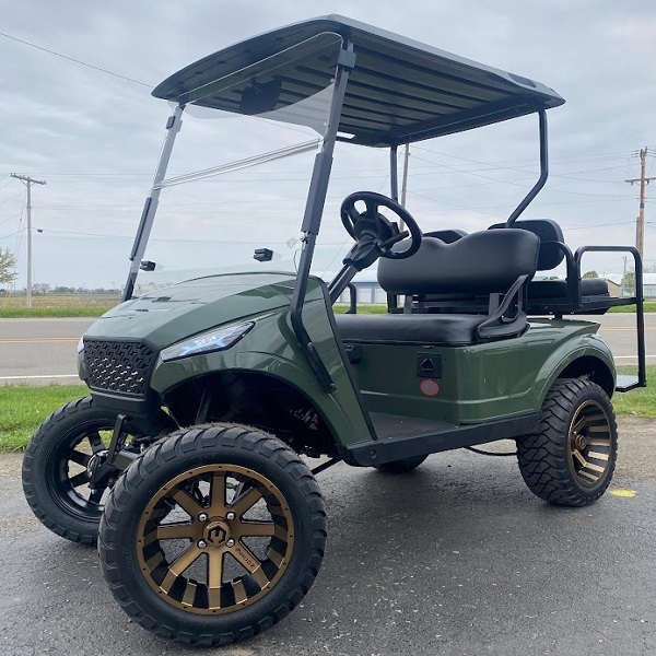 2018 E-Z-GO Gas TXT, Hunter Green Storm Body - For Sale at Larrysgolfcarts