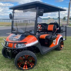 E-Z-GO Freedom RXV, Cincinnati Bengals 3 Color Fade - For Sale at Larrysgolfcarts