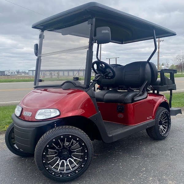 2019 E-Z-GO Freedom 48V RXV, Inferno Red - For Sale at Larrysgolfcarts