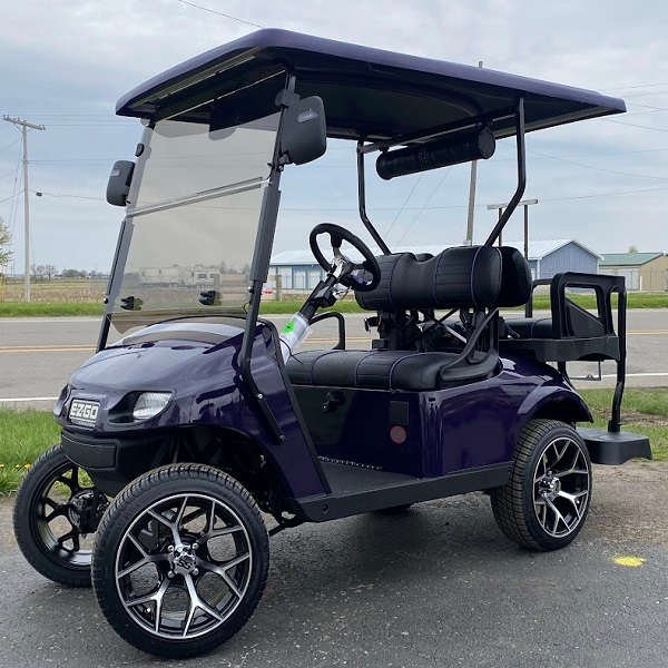 2018 E-Z-GO Gas TXT, Crown Royal Purple - For Sale at Larrysgolfcarts