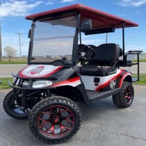 2019 E-Z-GO Freedom RXV 48V, White, Red, Black Ohio State - For Sale at Larrysgolfcarts