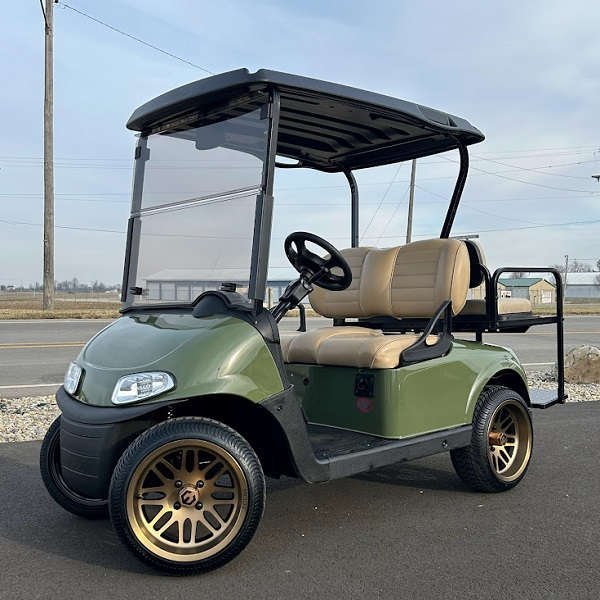 2019 E-Z-GO Freedom RXV  48V, Olive with Bronze Wheels - For Sale at Larrysgolfcarts