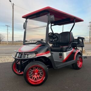 2019 E-Z-GO Freedom RXV 48V, Grey/Red/Black Fade - For Sale at Larrysgolfcarts