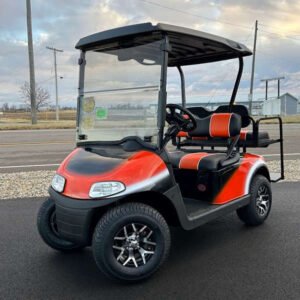 2019 E-Z-GO Freedom RXV 48V, Black/Orange/White Fade - For Sale at Larrysgolfcarts