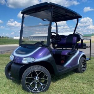 2019 E-Z-GO Freedom RXV 48V, Black/White/Purple Fade - For Sale at Larrysgolfcarts