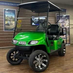 2018 E-Z-GO TXT • Gas • Emerald Green • Street-Ready and American-Built - For Sale at Larrysgolfcarts