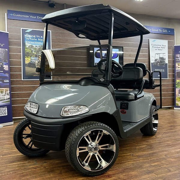 2021 E-Z-GO RXV Elite 2.2 • Lithium • Slate • Street-Ready and American-Built - For Sale at Larrysgolfcarts