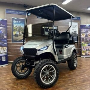 2018 E-Z-GO TXT Lifted • Gas • Platinum Storm Body • Street-Ready and American-Built - For Sale at Larrysgolfcarts